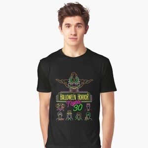 30 Years Of Halloween Horror Nights Classic Gift For Fans Graphic T-Shirt SZ M